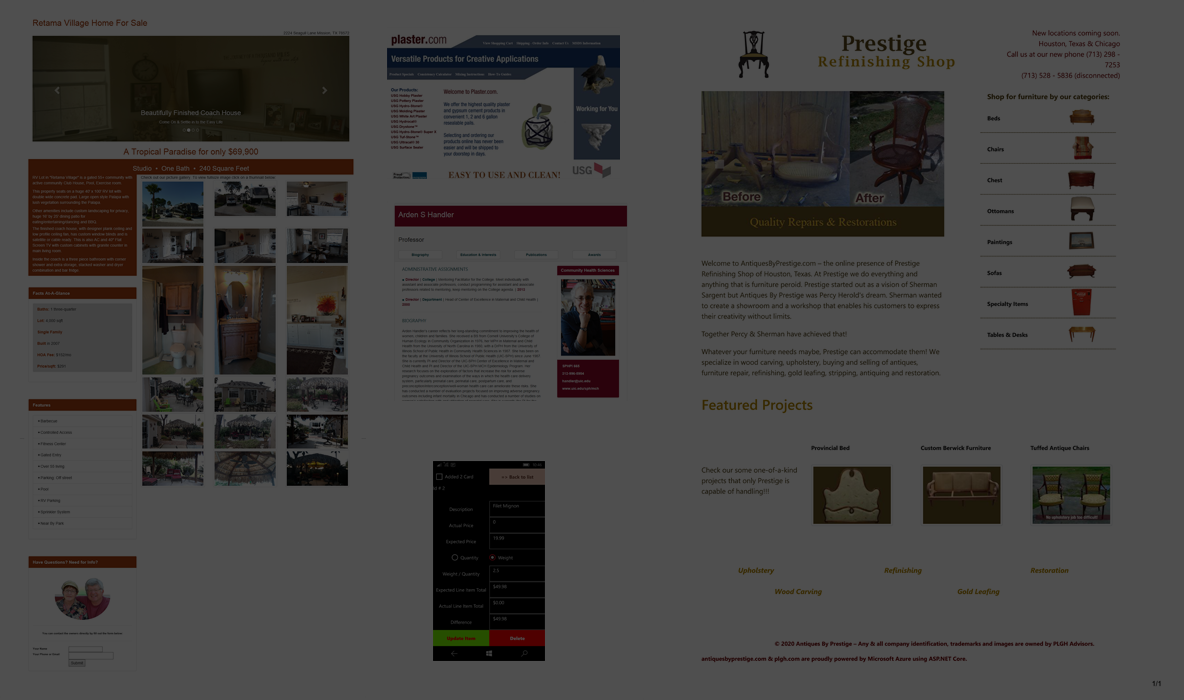 PLGH Advisors Web Projects
